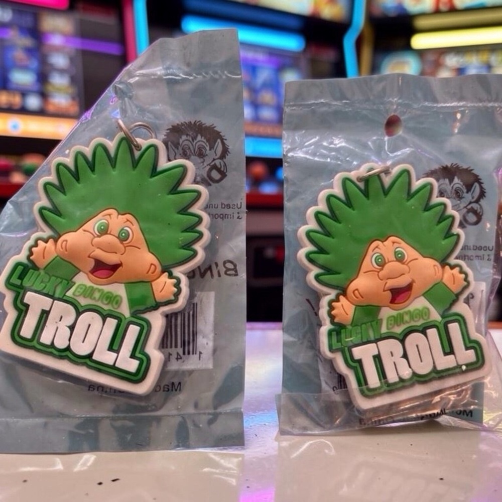 Vintage Lucky Bingo Troll Keychain NWT | 90s Nostalgia - Picture 3 of 5